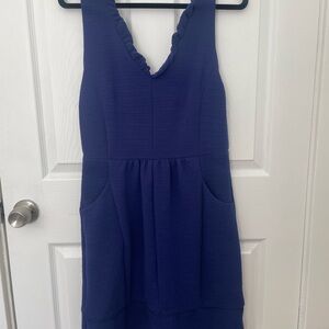 Stylish Navy Sleeveless Dress